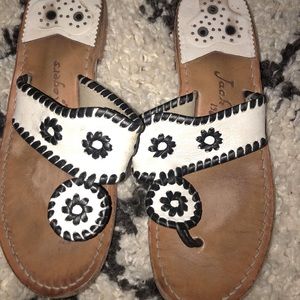 Black & White jack Rogers